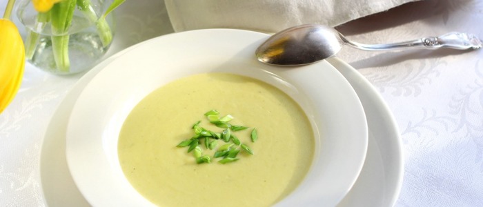 Крем-суп из лука-порея